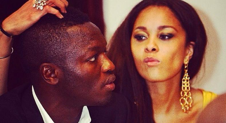 Sulley Muntari and Menaye Donkor