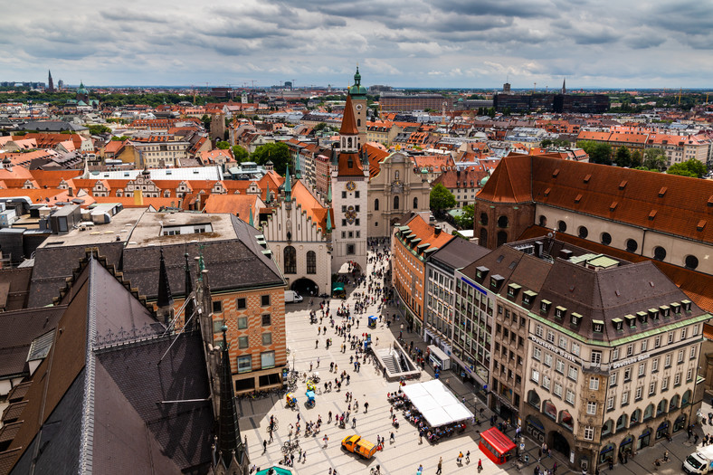 Marienplatz, Monachium, Niemcy