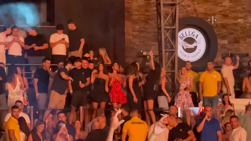 Đina Džinović na nastupu Aleksandre Prijović