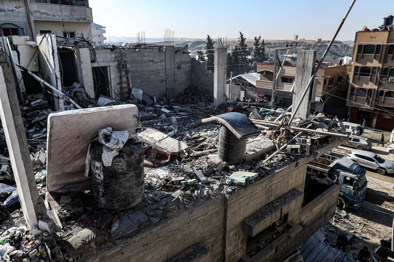Miasto Rafah w Strefie Gazy, 7 lutego 2024 r.