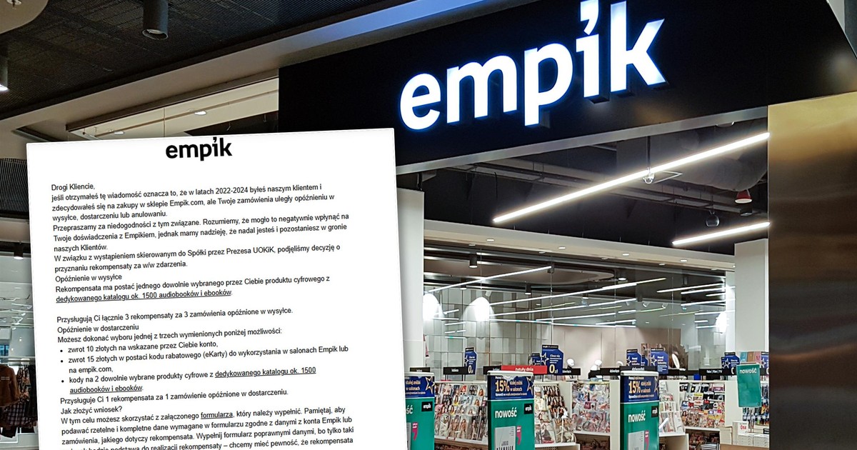Empik oddaje klientom pieniądze. Sprawdź maile, może czekać cię miła niespodzianka. Jeden warunek