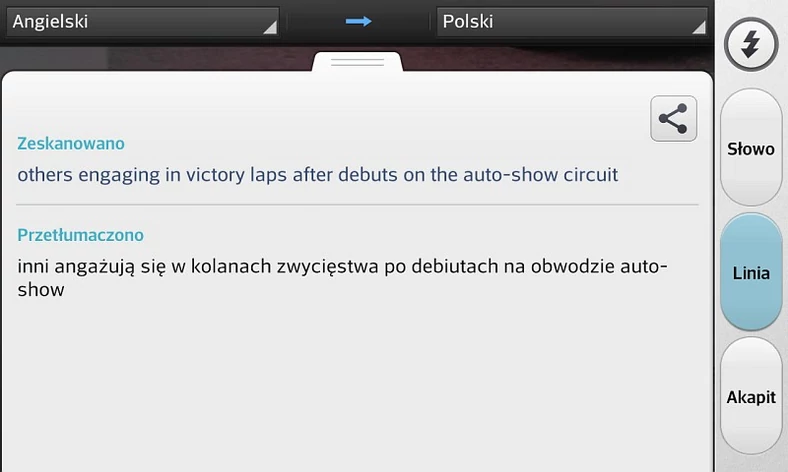 „Kolana zwycięstwa” :))))) Ach, te automatyczne translatory...