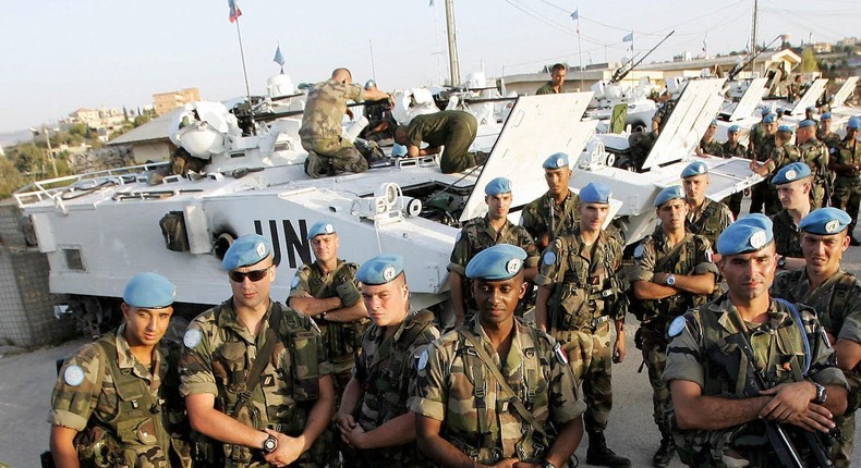 French soldiers with AMX-10P armored vehicles at a UNIFIL base in southern Lebanon in September 2006.THOMAS COEX/AFP via Getty Images