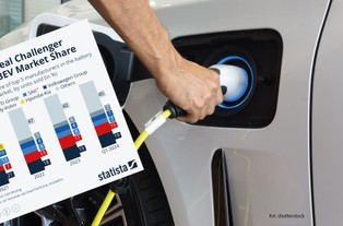 Dwie firmy zdominowały rynek pojazdów elektrycznych. Jedna trzecia światowego rynku należy do nich