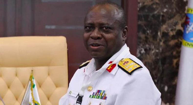 Chief of Naval Staff, Rear Admiral Emmanuel Ikechukwu Ogalla. [ChannelsTV]