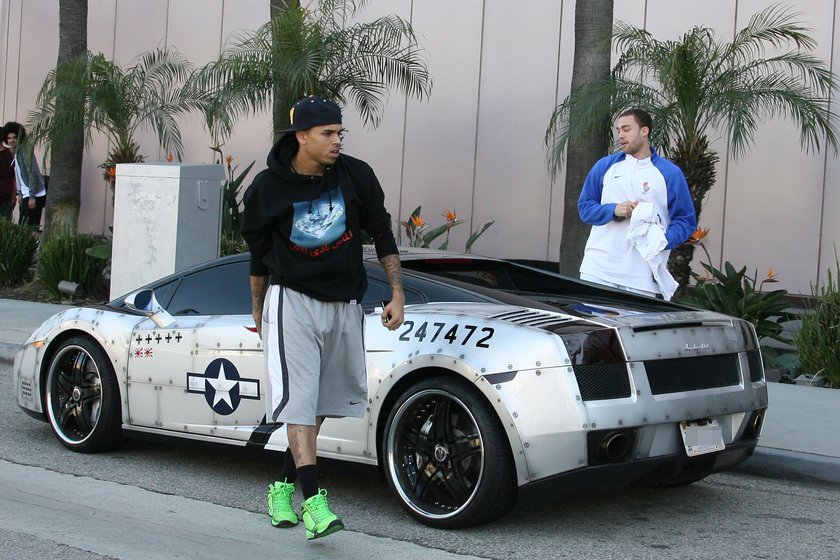 Chris Brown Lamborghini Gallardo