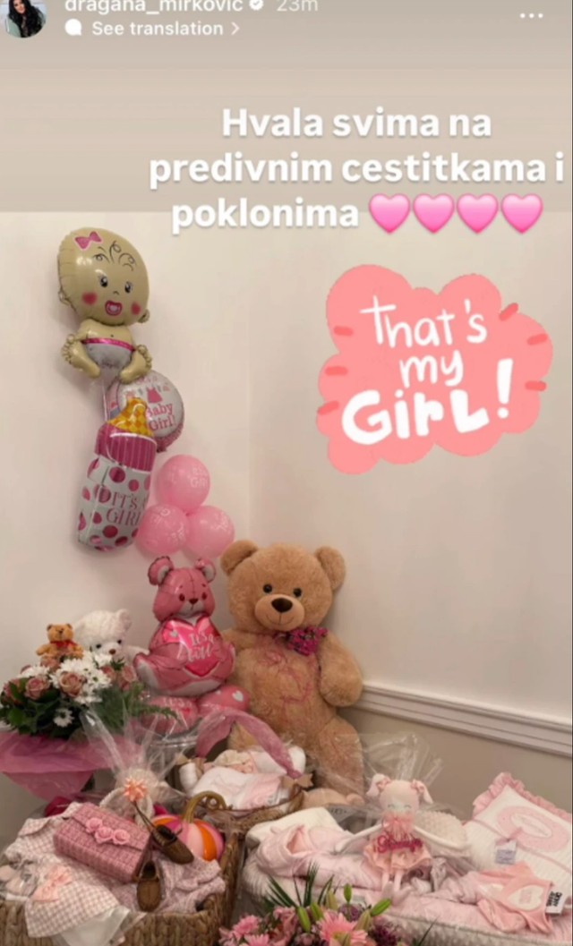 Dragana Mirković uredila kutak za unuku