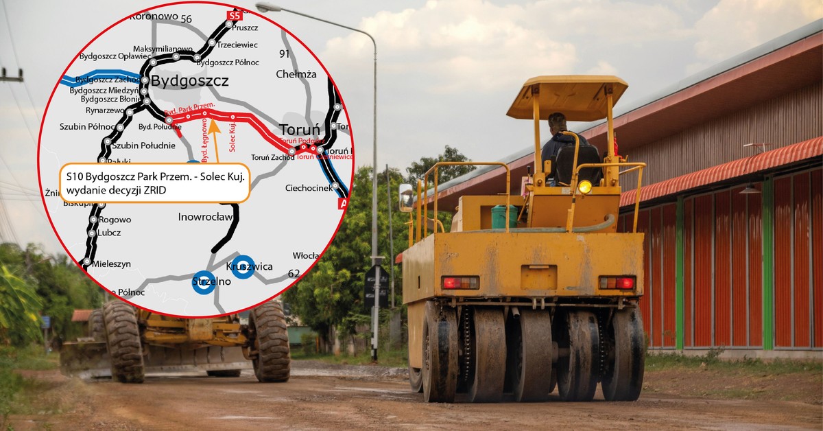 The construction of another section of the S10 between Bydgoszcz and Toruń will begin. There is an crucial  decision [MAP]