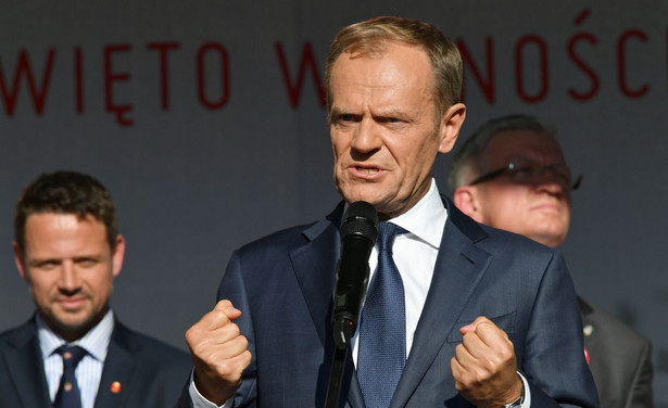 Gdyby ci ludzie w 1989 r. byli przygnębieni, to gdzie bylibyśmy teraz? Smutasy nigdy niczego nie wygrają – mówił Donald Tusk