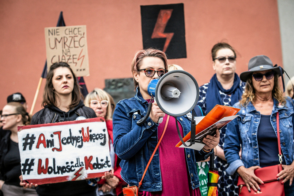 Protest Strajku Kobiet w Bydgoszczy