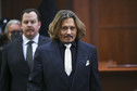Johnny Depp podczas rozprawy sądowej 12 kwietnia 2022 r.
