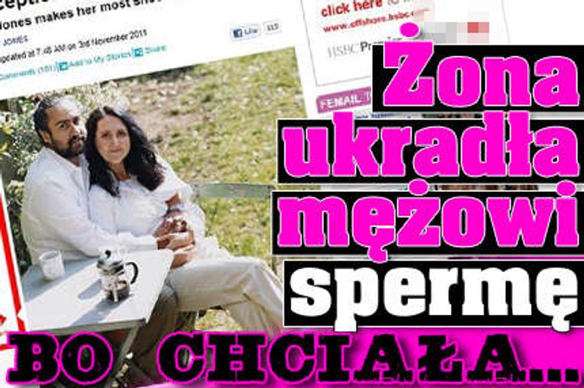 Żona ukradła mężowi spermę. Bo chciała...