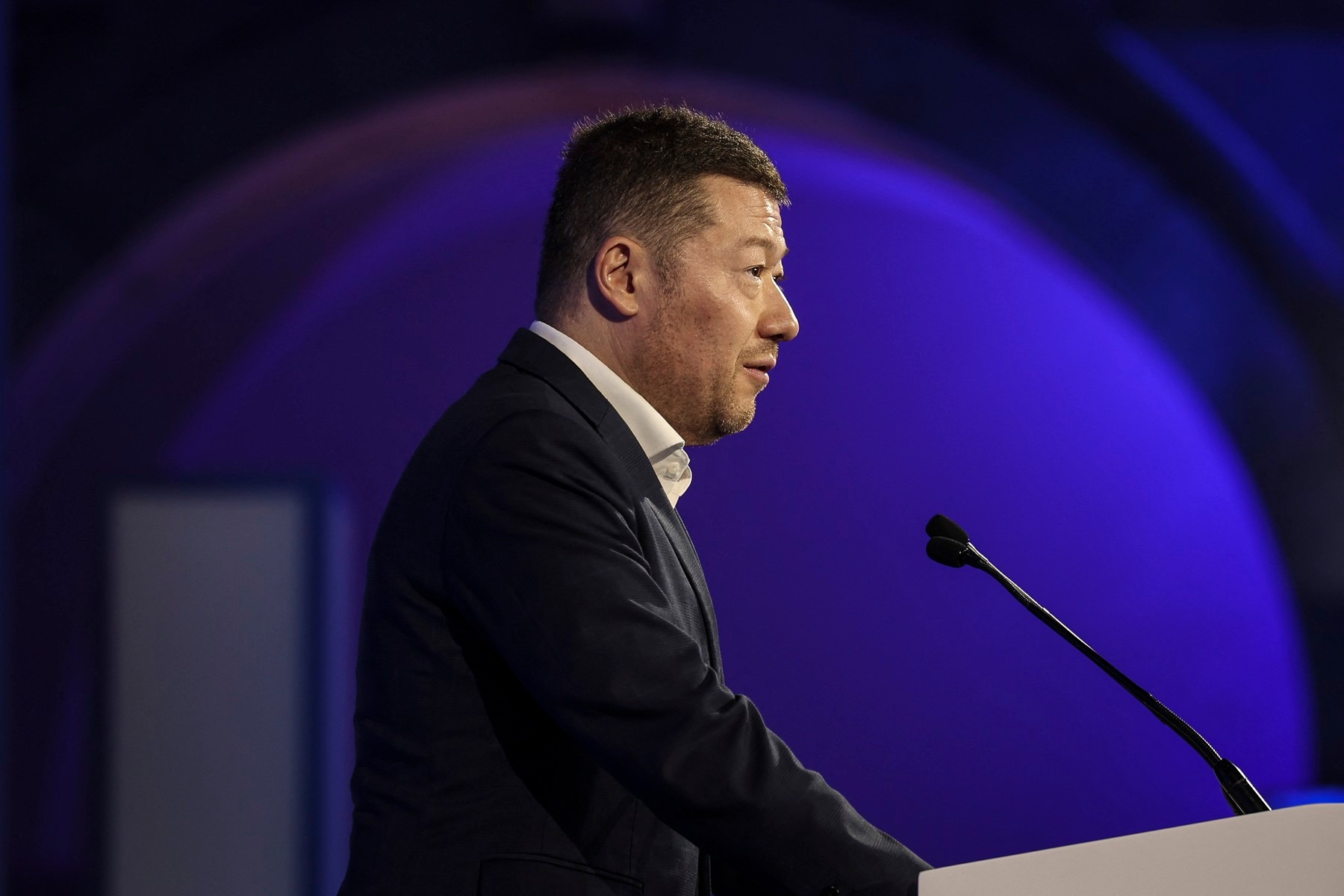 Predseda českého opozičného hnutia SPD Tomio Okamura.