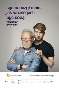 Znany aktor z synem gejem twarzami nowej kampanii