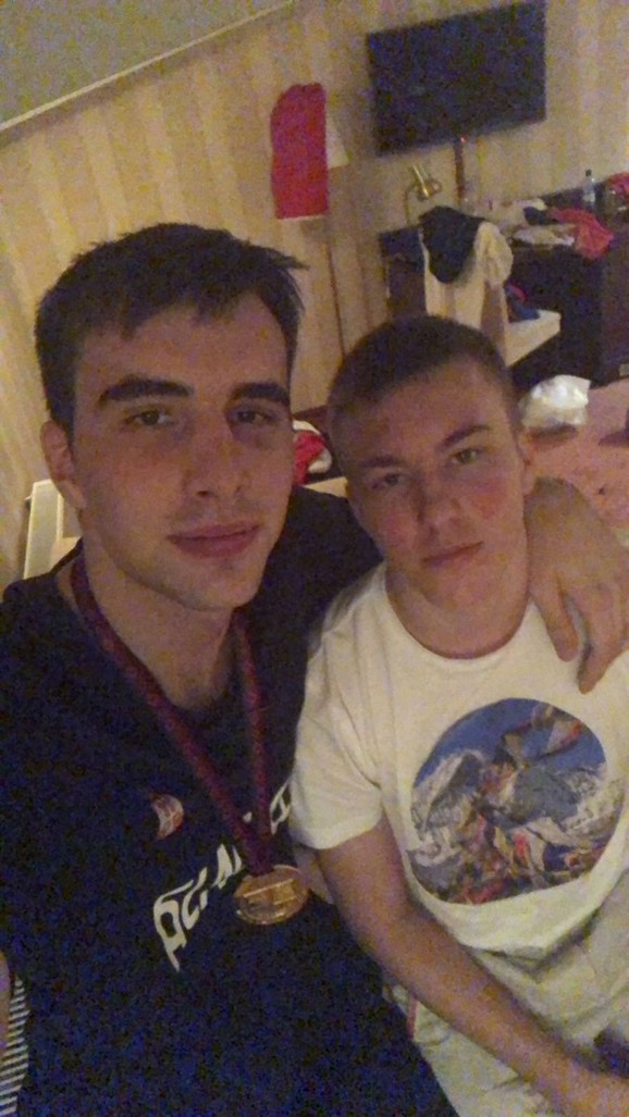 Marko Pecarski i Đorđe Obradović, sin legendarnog Željka Obradovića