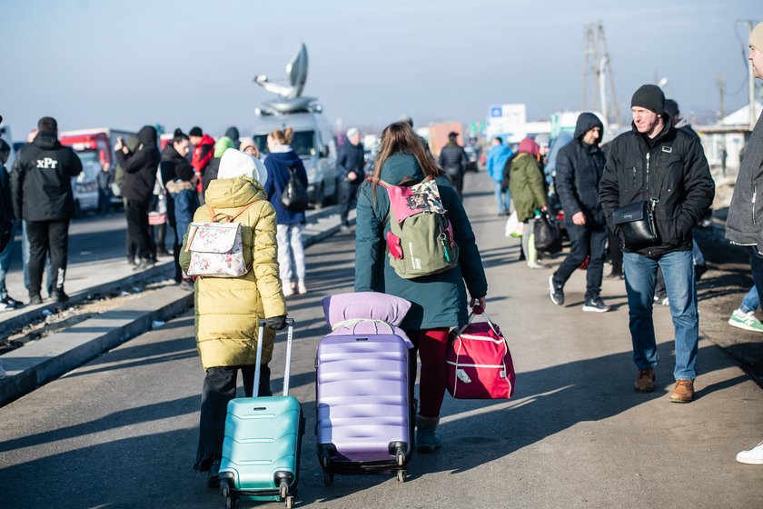 Pod koniec lutego miliony uchodźców szukało schronienia w Polsce