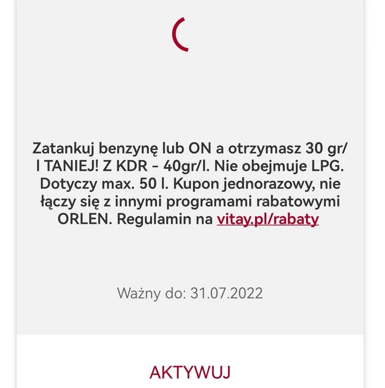 Problem z aplikacja Orlen Pay