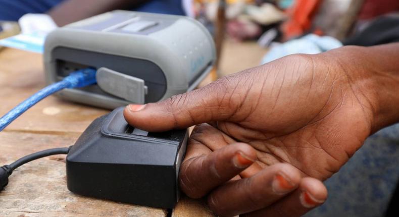 A finger print scanner 