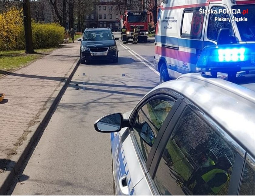 Horror w Piekarach Śląskich. 9-latek biegł pod auto