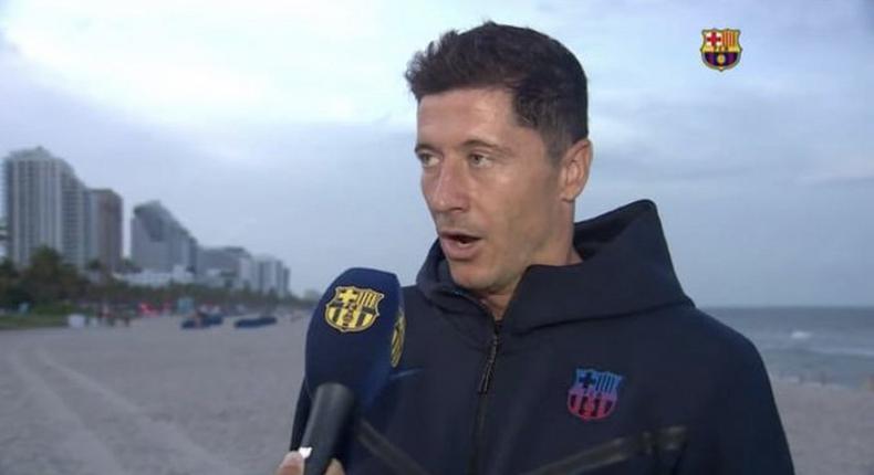 Barcelona star Lewandowski sends a message to Culers.