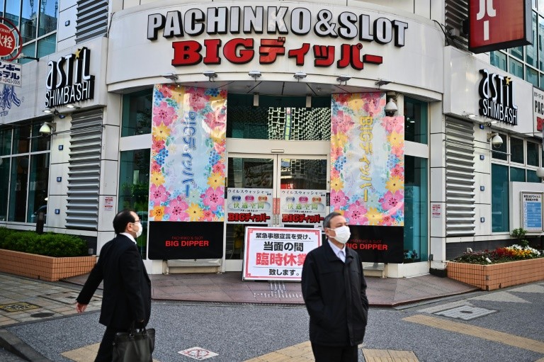 Shuttered shops in Japan tells the story of humanity at this time (AFP)