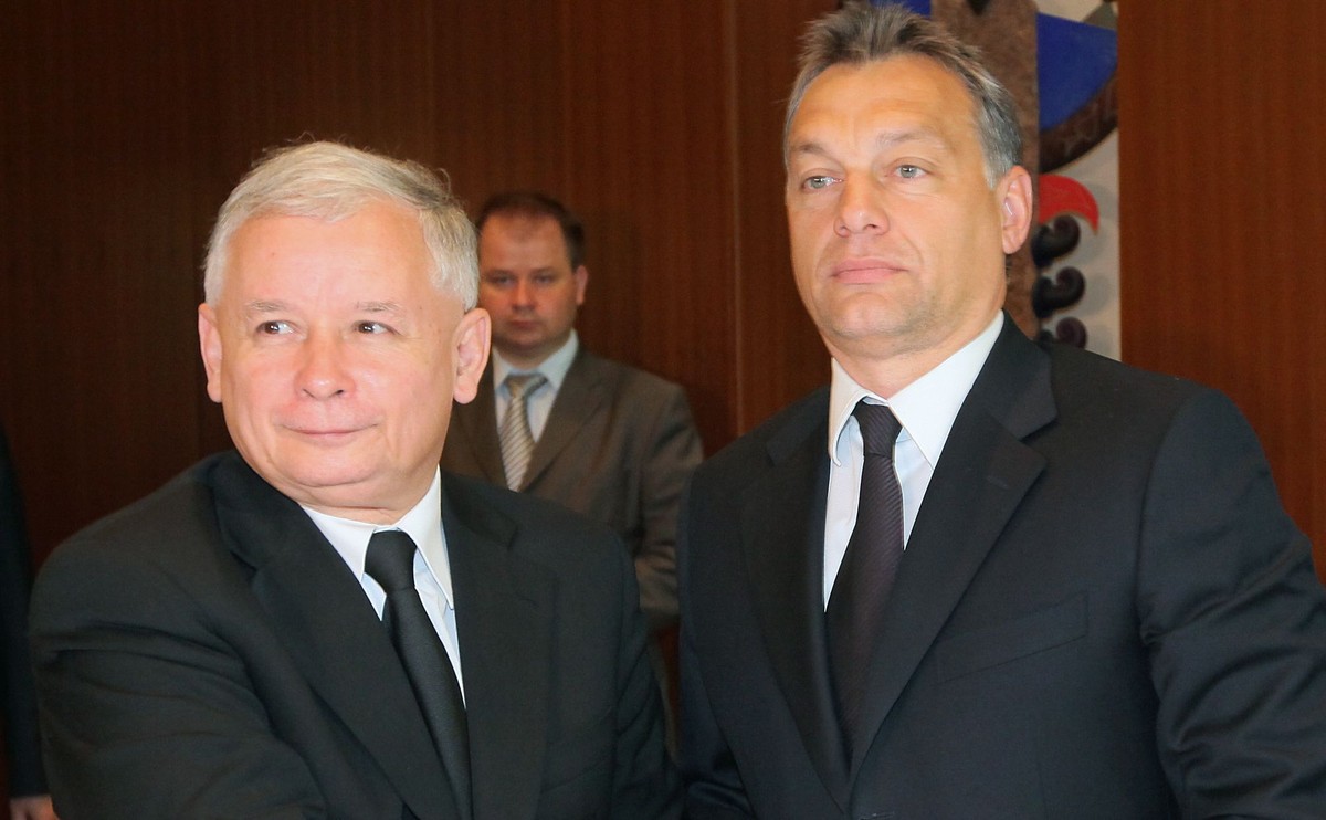 Jarosław Kaczyński i Victor Orban