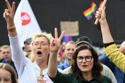 Marsz Równości w Gdańsku. 'Symbolem PiS jest drut kolczasty i homofobia'