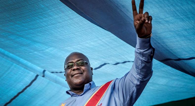 Democratic Republic of Congo's Union for Democracy and Social Progress party leader Felix Tshisekedi