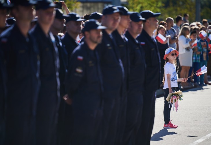 ORP KOŚCIUSZKO W PORCIE WOJENNYM W GDYNI