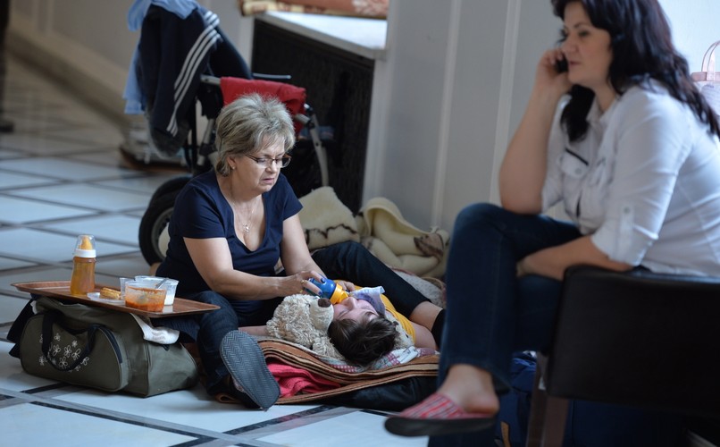 Rodzice niepełnosprawnych dzieci protestują w Sejmie