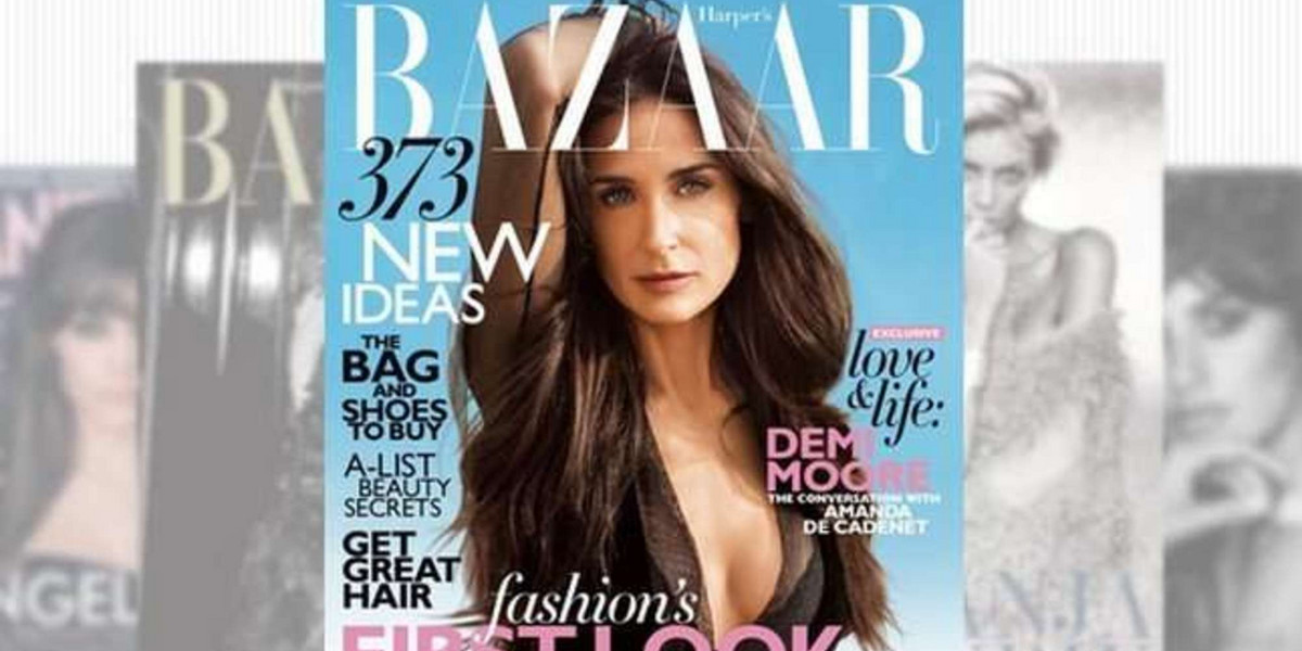 Demi Moore Harper's Bazaar