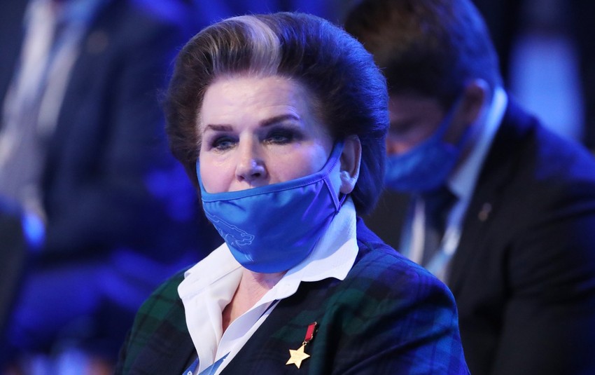 Valentina Terješkova na kongresu