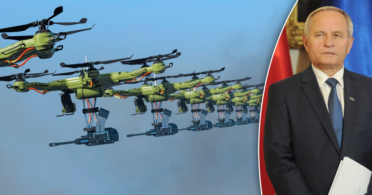 Tak może wyglądać "mur dronowy". Generał: nazwałbym to siecią