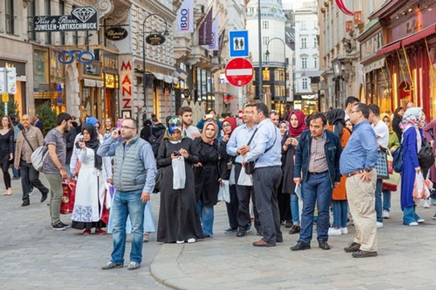 Ljudi na ulicama Beča