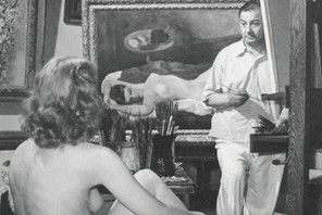 Mojżesz Kisling w swojej pracowni, 1945 r.