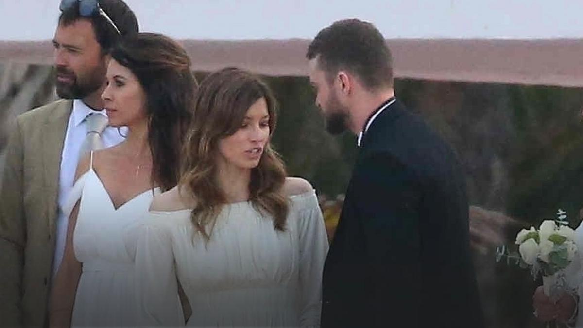 Justin Timberlake i Jessica Biel na ślubie brata aktorki