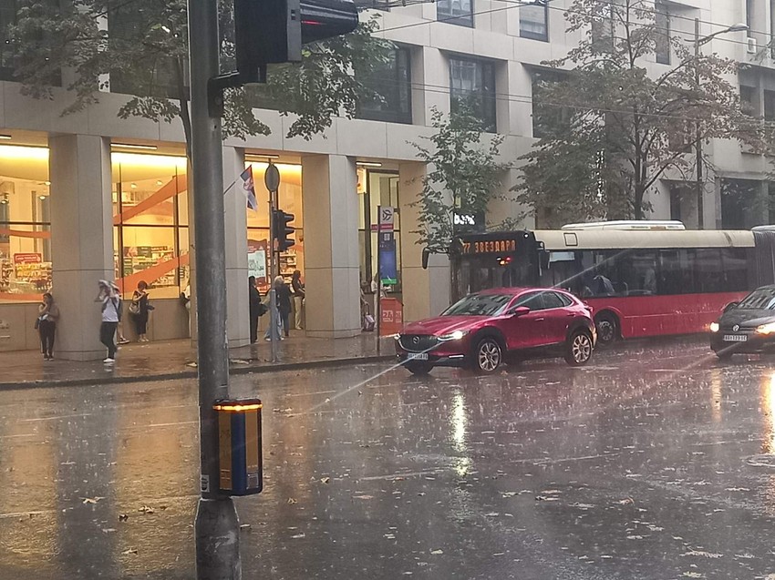 Pljusak u Beogradu