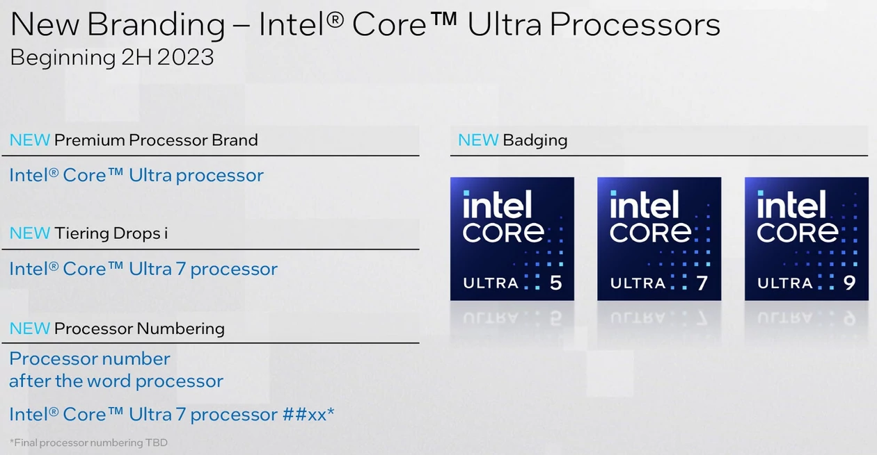 Intel Meteor Lake – nazewnictwo nowych układów Intela