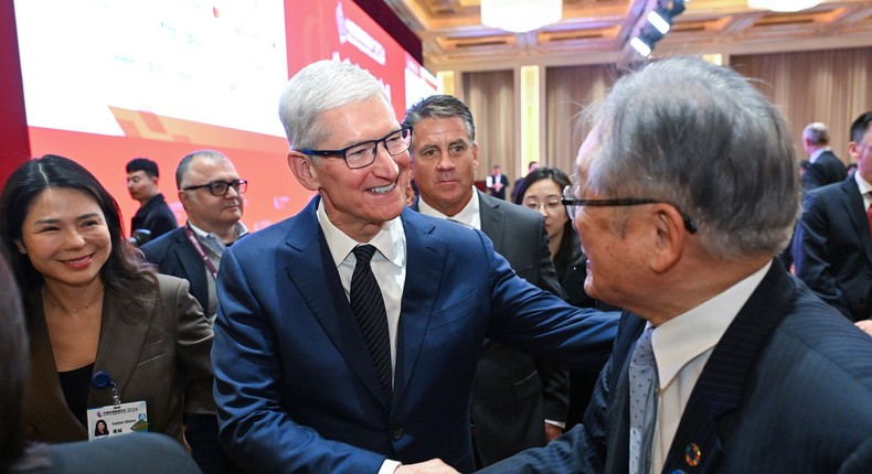 Tim Cook traveled to China last month.Li Xin/Xinhua via Getty Images