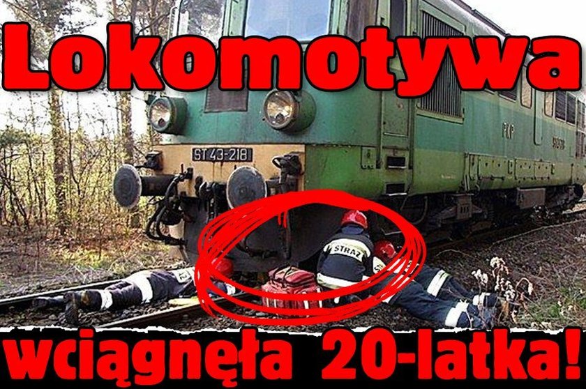 Lokomotywa wciągnęła 20-latka