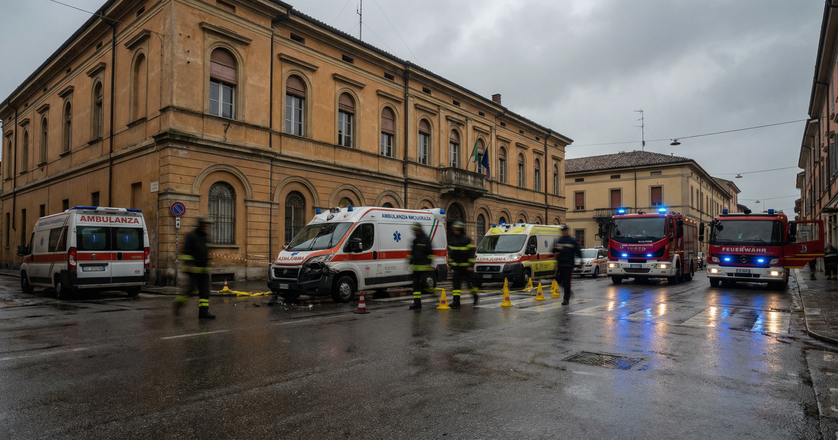 Malore-del-conducente-un-ambulanza-si-schianta-a-Guastalla-paziente-gravissimo