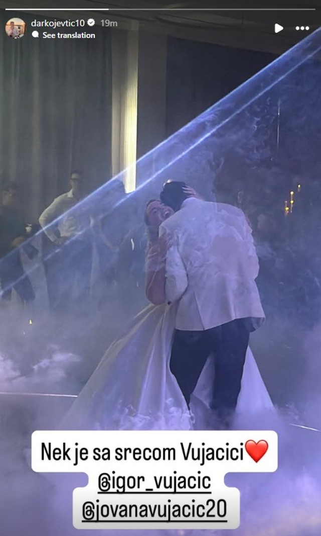 Jovana i Igor Vujačić (Foto: Instagram/darkojevtic10)