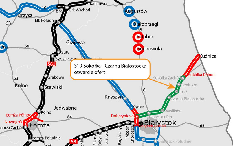 Ważny odcinek drogi S19 na Podlasiu coraz bliżej realizacji