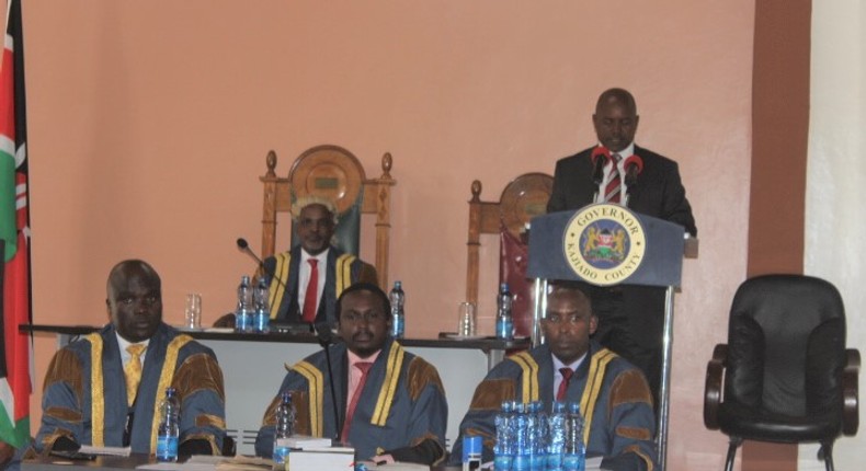 File image of the Kajiado county assembly during a Governor's address at a past session