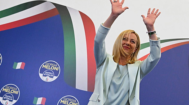 Giorgia Meloni Olaszország első női miniszterelnöke lett /Fotó: MTI/EPA/ANSA/Ettore Ferrari