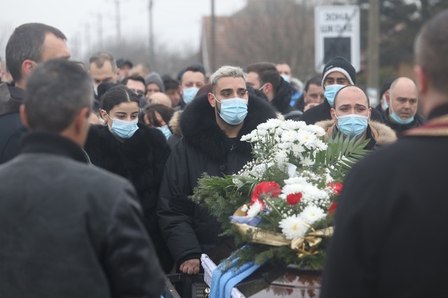 Darko Lazić, sahrana oca Milana 