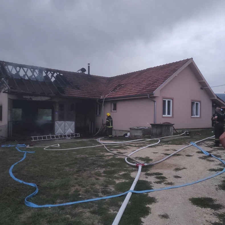 Kuća u Kruševcu gde je izbio požar