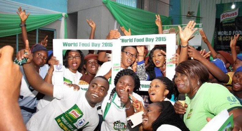 Omotola Ekeinde at the  Knorr‘s World Food Day.