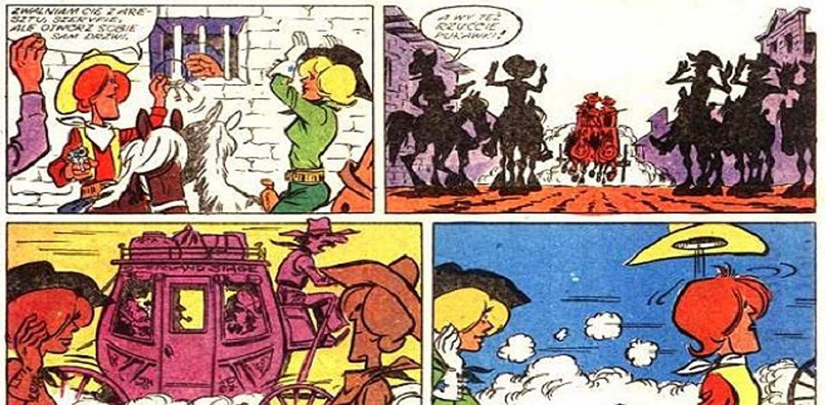 Kadry z komiksu "Binio Bill"
