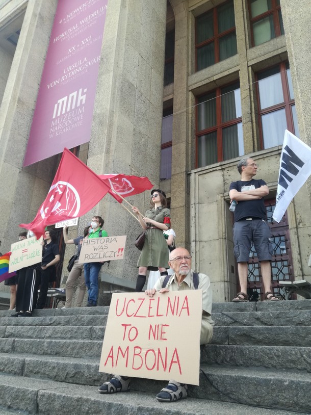 Protest w obronie Uniwersytetu Pedagogicznego w Krakowie, 17 czerwca 2021 r.